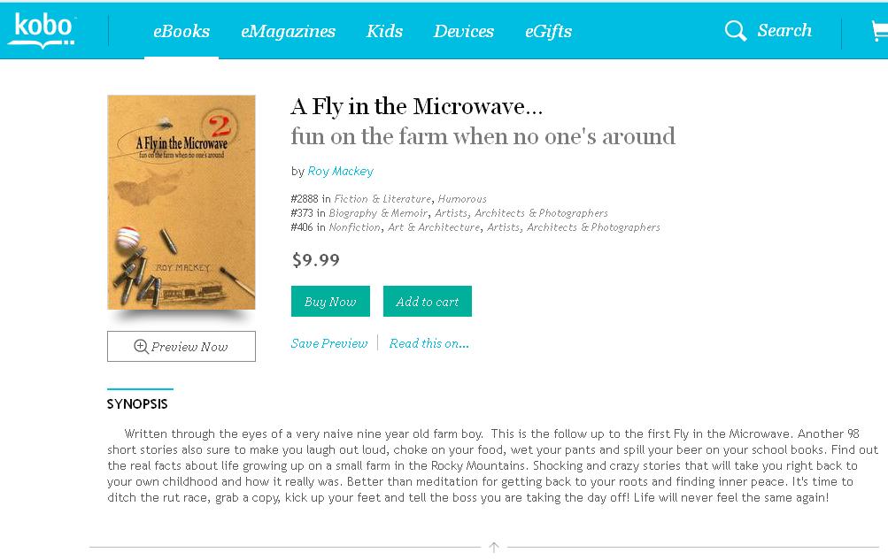 A Fly in the Microwave, roy mackey, funny farm stories